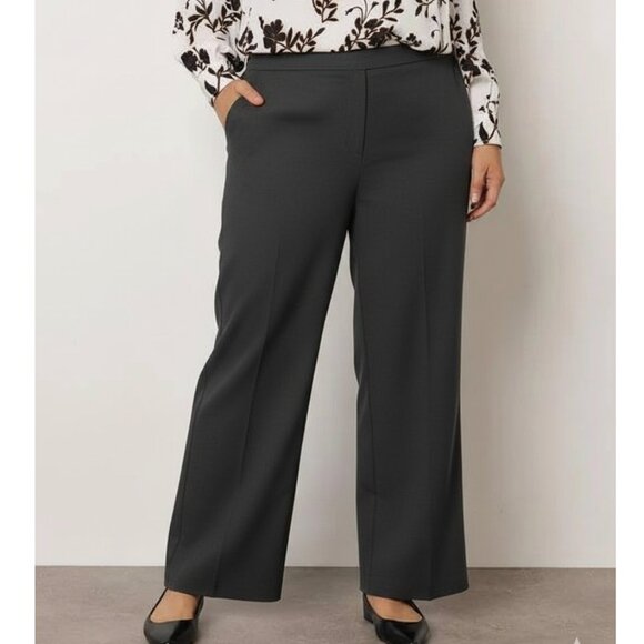 NWT Avenue Tummy Control Slimming Grey Slacks Trouser Dress Pants - Sz 22 PLUS - Picture 14 of 14